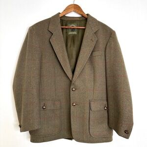 Vintage Hoesmann Country Wear Wool Plaid Sport Coat Size‎ 44
